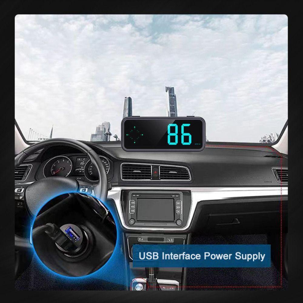 7 Color Switching GPS Car Digital Speedometer Digital Clock Vehicle Speed Meter  Tachometer
