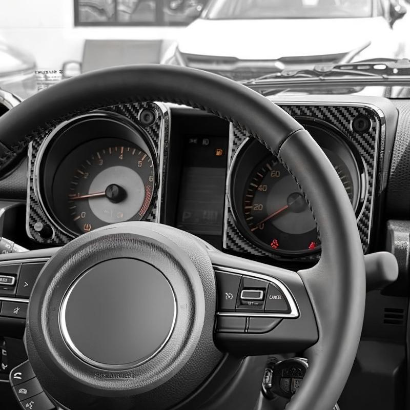 Real Soft Carbon Fiber Sticker For Suzuki Jimny JB74 JB64      2024 2025 LHD RHD Car Speedometer Frame Trim
