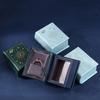 Flip Lid Engagement Ring Case Velvet Jewelry Packaging Small Book Shape Ring Box  Gift Box