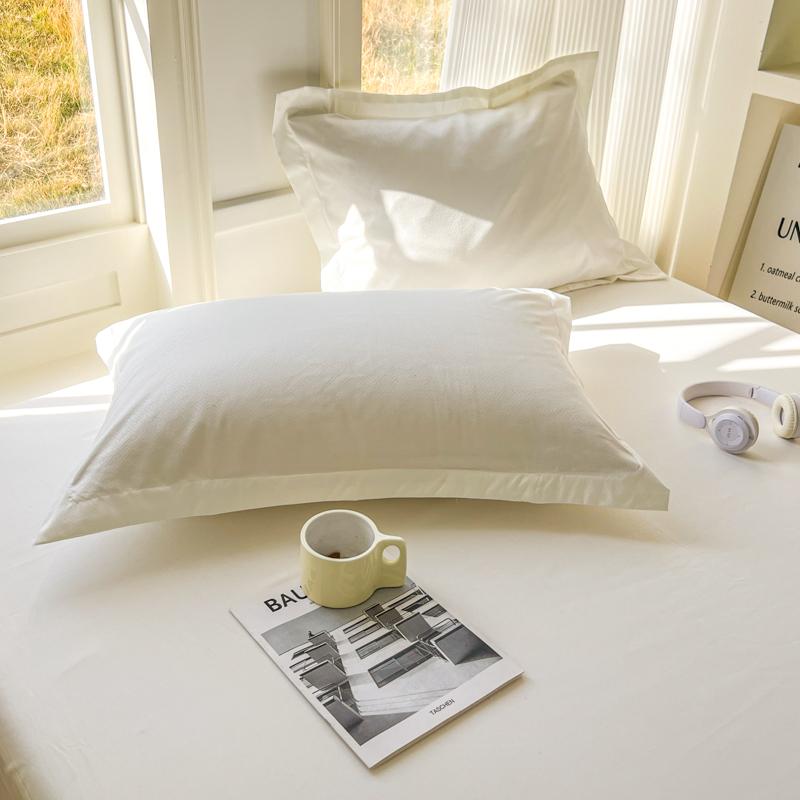 2Pcs/Set 48x74cm Simple Solid Color Pillowcase Fashion Home School Bedding Classic Bedroom Sleeping Pillow Case