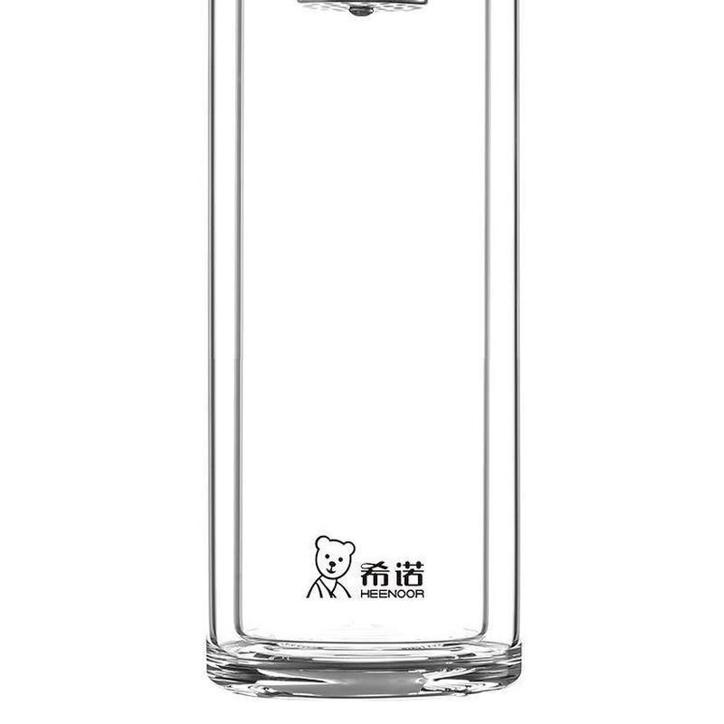 Double-Layer Borosilicate Glass Tea Infuser Mug