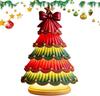 Resin Christmas Tree Light Colourful Christmas Tree Ornament Bright Lights Santa Claus Decoration High Quality For Festivals