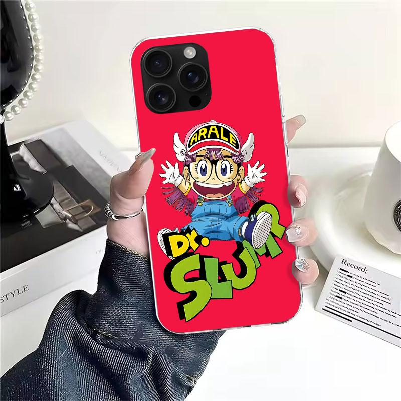 Arale Dr Slump For iPhone 17 Air 16 15 14 Plus 13 Mini 12 11 Pro Max Phone Case 16E 7 Print 8 SE Fundas Cover Soft Coque 16 15 1