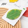 Creative Memo Pads Leaf-Shaped Sticky Notepads Removable Paper Sticker Durable Anti-Forgetting Reminder Note for Home Wall Photo DIY Decoration