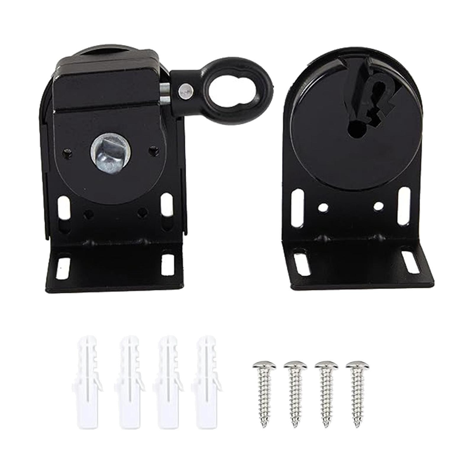 

Exterior Sun Shades Replacement Mounting Brackets Curtain Accessories Cordless Crank Kit for Yard Backyard Balcony Garden Porch чорний