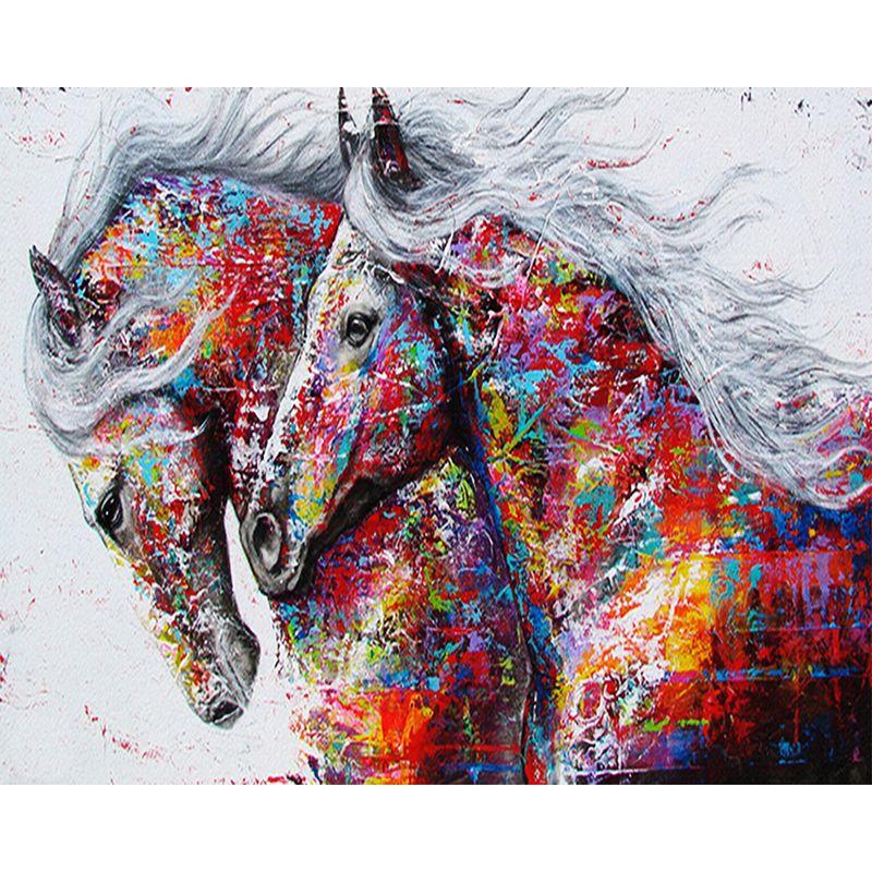 5D Diamond Painting Horse Wall Decors Gift Handmade Sense of Achievement Diy Diamond Embroidery Full Drill  Gemstone