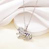 Stainless Steel Colorfast Animal Pendant Necklace - Fox, Deer, Lion, Leopard Design for Women, Trendy and High-End Feel