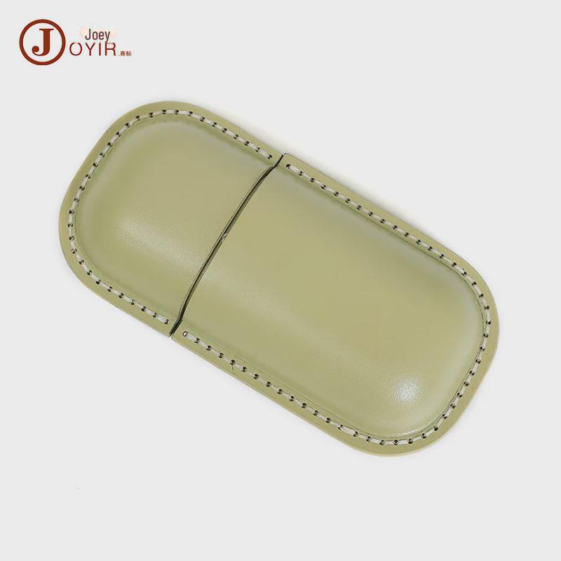 Vegetable-Tanned Leather Retro Glasses Case: Handmade Personalized Genuine Leather Sunglasses Holder.