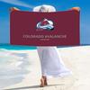 Colorado Avalanche Logo Print Beach Towel, Large Soft Quick Dry Towel for Beach Camping Swimming