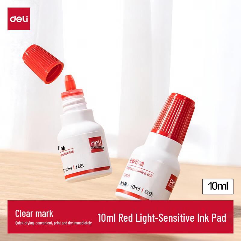 Deli 10ml Photosensitive Stamp Ink Refill