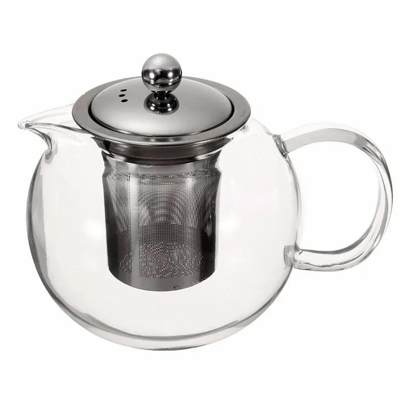 Heat Resistant Glass Teapot, Clear Borosilicate Tea Pot, 304 Stainless Steel Infuser, Flower Tea Pot, 650ml 950ML TEAPOT
