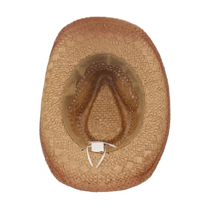 Straw Cowboy Hats with Wide Brims For Horseback Sports Country Styles Lightweight Design Unisex Headwear