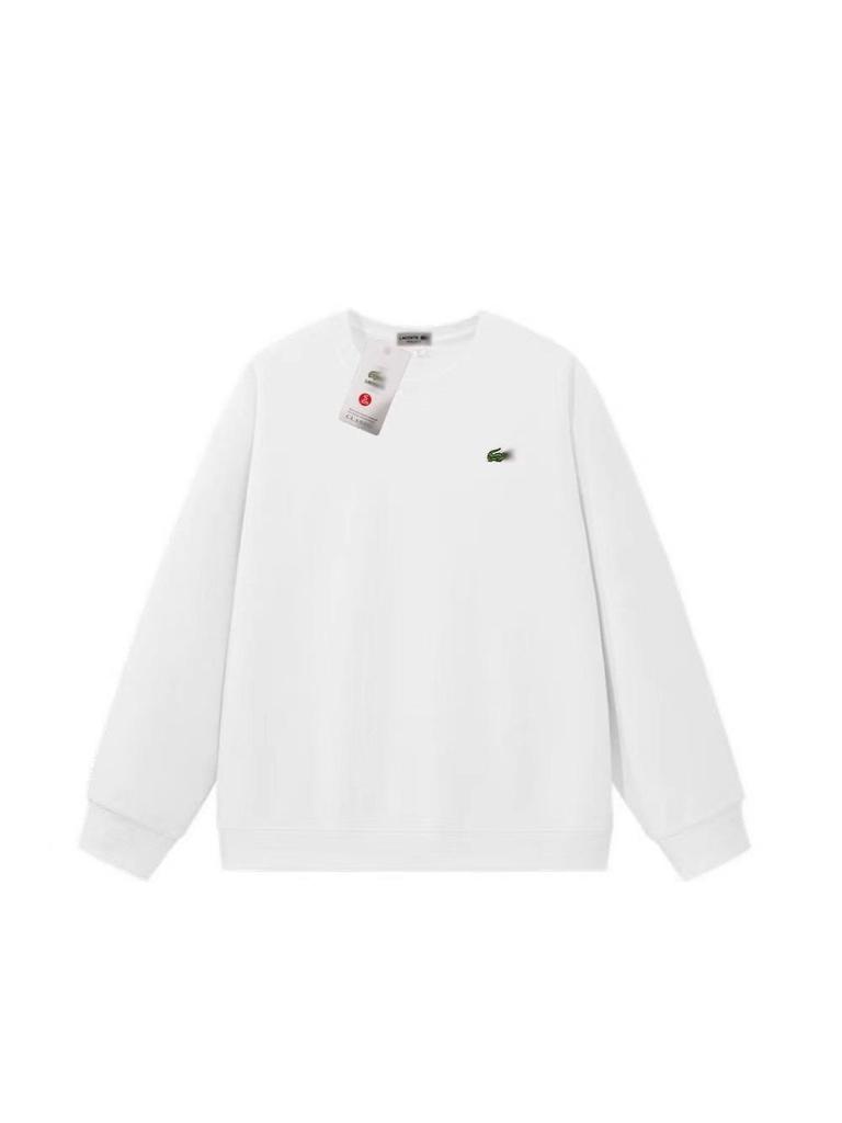 Modischer Herren- und Damen-Halbzip-Baumwoll-Hoodie mit Krokodil-Logo und gestickten Details.