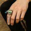 Creative Gift with Rotatable Handle Mini Fishing Reel Necklace Alloy DIY Fishing Reel Ring Backpack Keychain Jewelry Accessories
