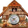 Living Room Forest House Handcraft Wall Clock Quartz Wooden Cuckoo Clocks