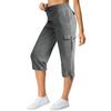 Women's Lightweight Cotton Summer Casual Capris Comfy Outdoor Travel Pants with 6 Pockets