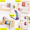 In-Stock Wooden Ribbon and Thread Storage Rack for Cake and Flower Shops
