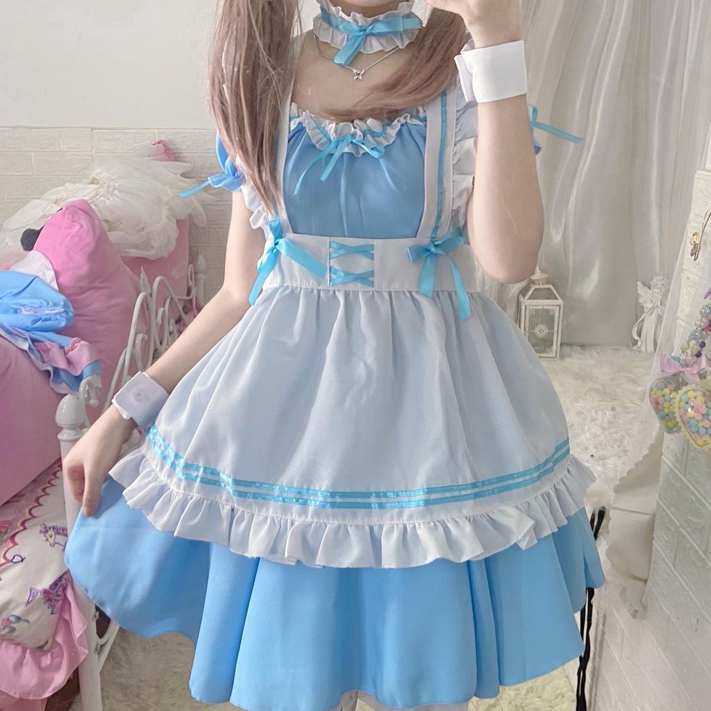 Two-dimensional Anime Maid Costume Cosplay Cute Maid Lolita Dress Maid Uniform Suit