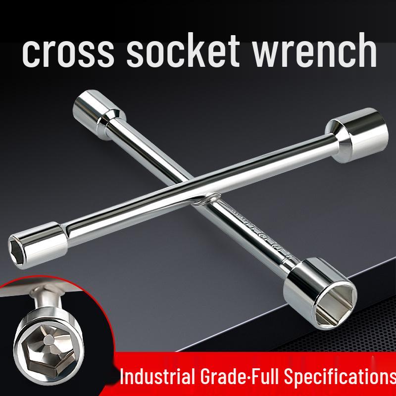 Cross Socket Wrench Set for Car Tire Removal and Repair