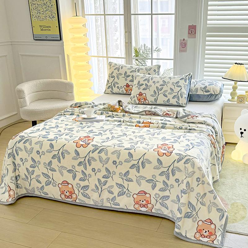 Super Cozy Winter Throw Blanket Warm Fleece/Flannel Blandets Floral heart Printing Bed linens Bedspread Home Travel Drop Shippin