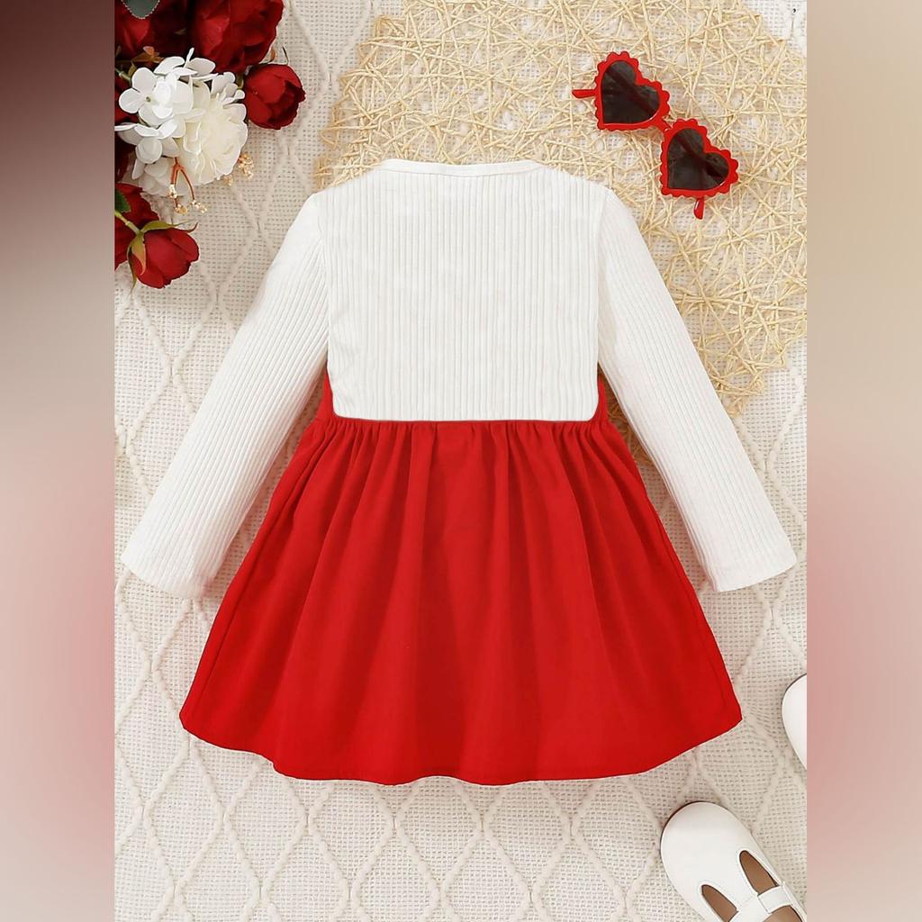 Minimalist Sweet Girls' Toddler Long-Sleeve Dress