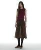 PARTIMENTO WOMEN Studded Knit Sleeveless Top_Plum
