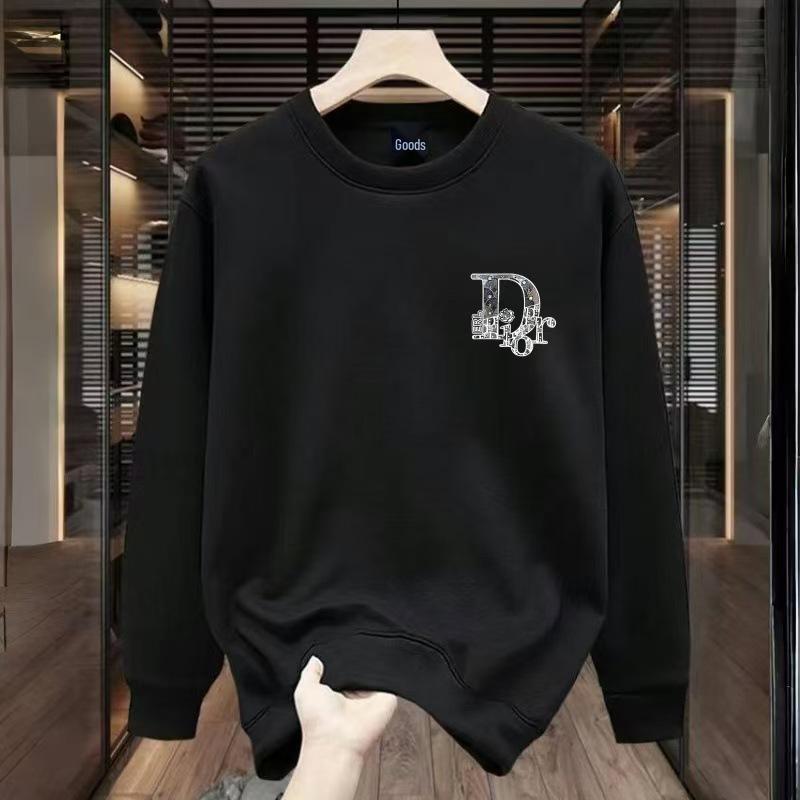 Trendy Heren Sweatshirt in Europese Stijl, Zwaar Katoen: Veelzijdig voor Lente & Herfst, Ruig Knap Ontwerp.