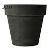 Sun Proof Anti Aging Plant Containers Round Large Planter with Drainage Hole, 12 Inch Dia Stone-Look Flower Thickened Durable Pots for Office