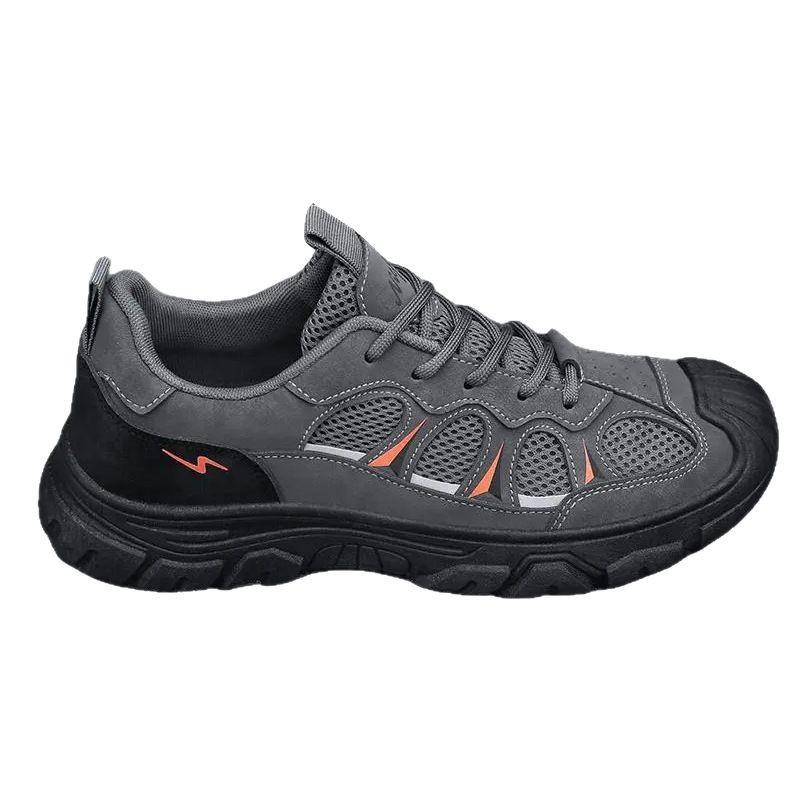 New Labor Insurance Men's Shoes Summer Soft-soled Breathable Mesh Construction Site Comfortable Non-slip Wear-resistant Tooling Trendy Shoes