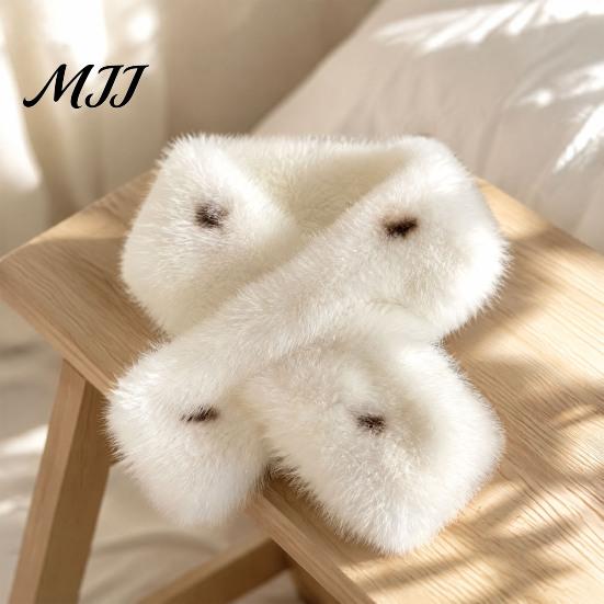 Soft Plush Winter Scarf Faux Fur Collar for Women, Neck Warmer Scarf, Fluffy Stylish Warm Coats Scarves, Thanksgiving Christmas Fashion Gifts Mothers