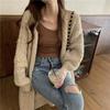Womens Cardigan Long Sleeve Cable Knit Sweater Open Front Loose Outwear Drop Shoulder Maxi Sweater