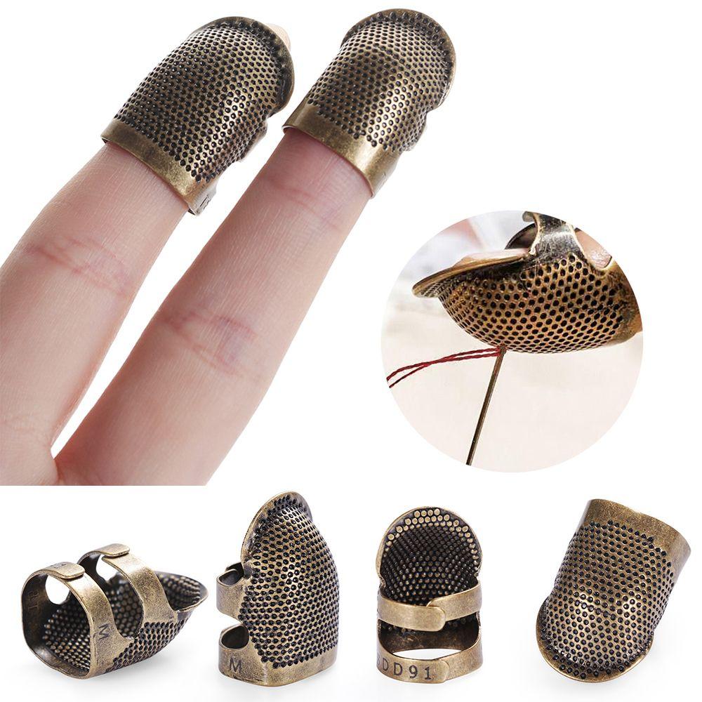 Sewing Accessories DIY Crafts Handworking Needle Thimble Metal Finger Protector Antique Ring