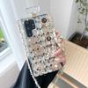 Crossbody Rhinestone Parfume Bottle Shape Pouzdro na telefon Samsung S23 S22 S21 S20 Ultra Note 10 20 Kryt Crystal Flowers pro iphone 11 12 13 14 Pro Max