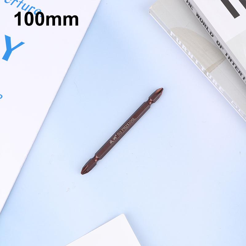 Reparieren leicht gemacht mit 1 Stück legiertem Stahl Kreuzschlitz Doppelkopf Elektro-Schraubendreherbit