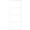 Vidaxl Sliding Door, ESG Glass and Aluminum, 90x205 Cm, White
