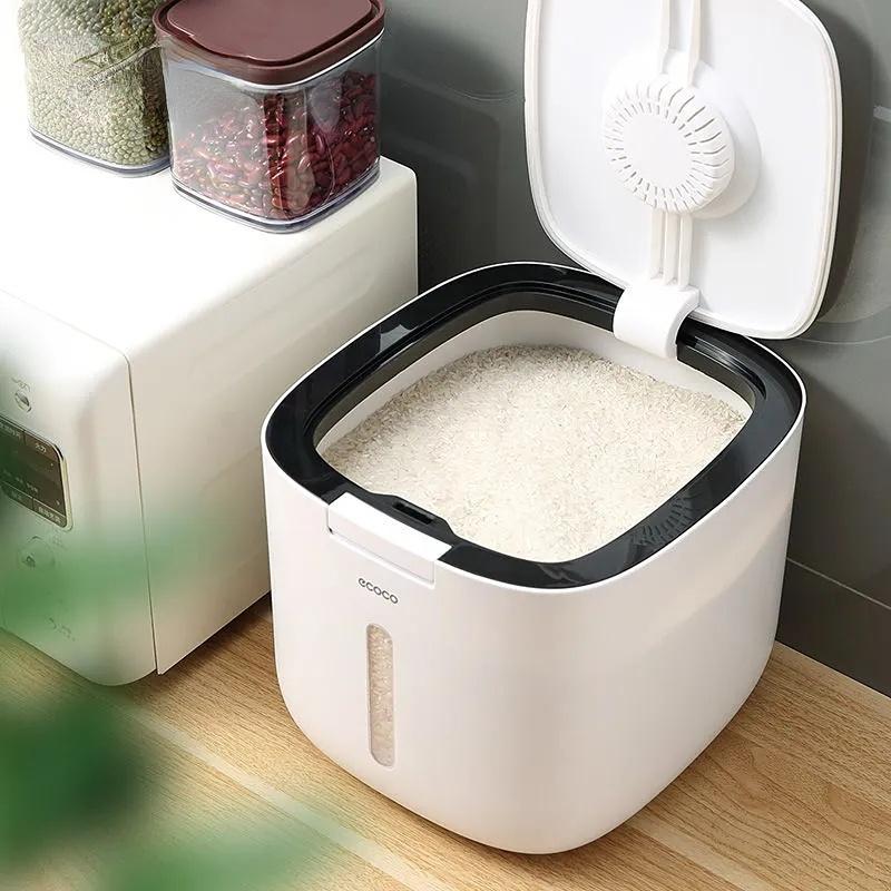 5/10 kg Küchenkollektion Nano-Eimer Insektensicherer, feuchtigkeitsbeständiger Reiszylinder Lebensmittelaufbewahrung Versiegelte Getreide-Haushaltsbox