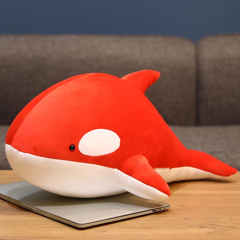 1pc 60-100CM Huge Killer Whale Plush Toys Creative Sleeping Pillow Stuffed Soft Animal Oan Shark Dolls for Kids Boys Gift