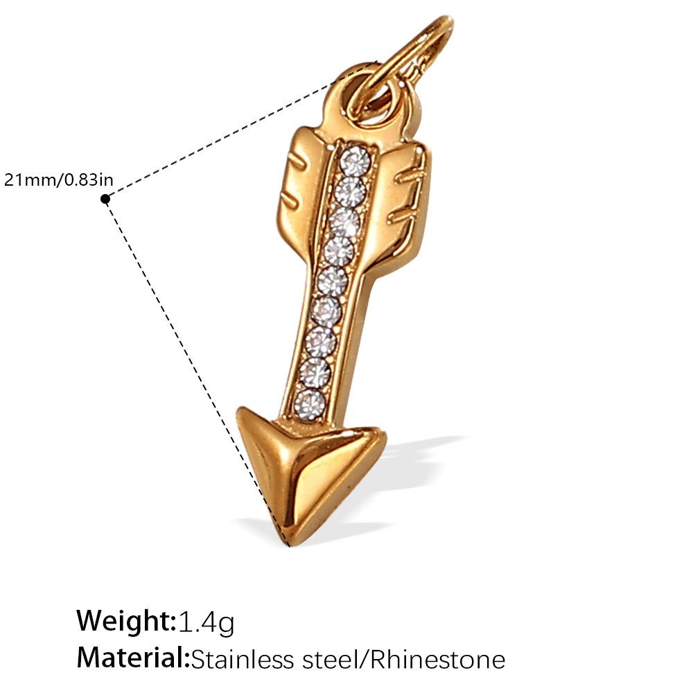 Exquisite And Compact Diy Key Pendant Stainless Steel Gold-Plated Cute And Diverse Styling Accessories