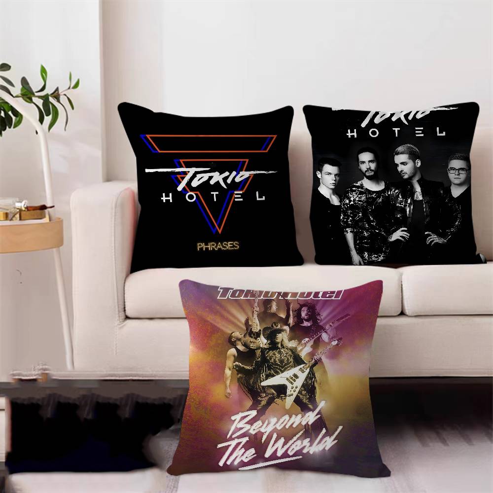 Tokio Hotel 45*45cm Cushion Cover Pillow Cover Decor Pillowcase Home Pillowcase For Couch Pillow