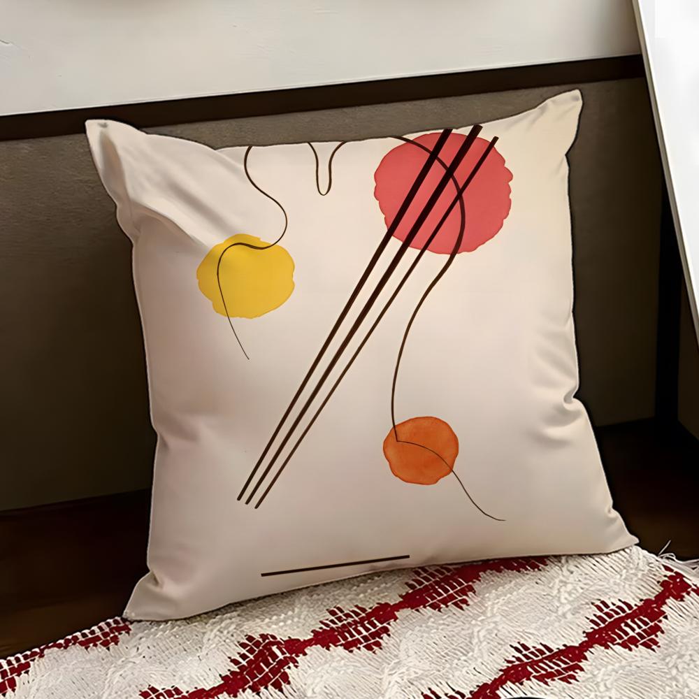 

WWassily KKandinsky Art Cushion Cover Reversible Soft Durable Pillow Cover Home Car MultiScene Use for Daily Comfort 30X30cm