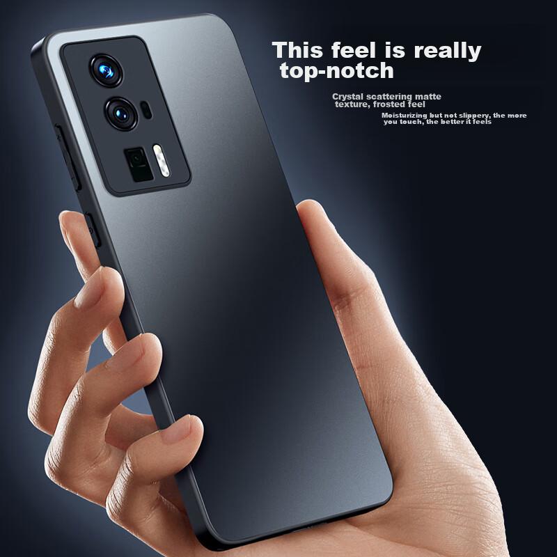 Dream Kajia Redmi K60 Phone Case K60/K60 Pro/K60 Champion Edition Full Coverage Ultra-thin Frosted Silicone Anti-drop Menn Models Graphite Black