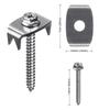 Multiple Use Fence Pegs Heavy Duty Metal Fence Spikes set for Secure Fencing Professional Metal Stakes for Gardeners