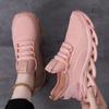 Women Shoes Spring Thick Bottom Sneakers Versatile Mesh Breathable Casual Shoes Fashion Running Shoes Casual Daily Comfortable Lightweight Sneakers