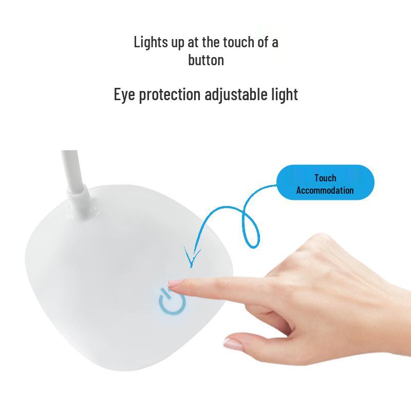 LED Eye Protection Desk Lamp with USB Charging for Kids' Study, Reading, and Bedside