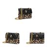 Crossbody Pu Handbag With Leopard Pattern And Eagle Head Decor For Daily Use