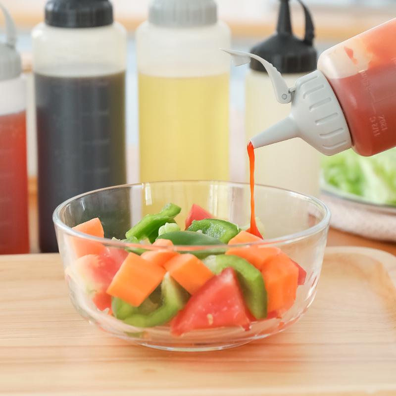Food-Grade Squeeze Bottles: Sauce, Salad Dressing, Oil, & Seasoning Dispenser with Scale