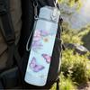 1PC Soft Pastel Butterfly Cloud Pattern Print 750ml Color Plastic Sports Water Bottle Leakproof Flip Straw Lid Suitable for Sports Office Home Use