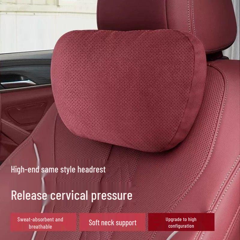 Compatible Car Headrest, Neck, and Lumbar Cushions for New BMW 5, 3, 1, 7 Series and X1-X6 Interiors