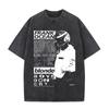 Washed Rapper Frank Vintage Oversized T Shirts Unisex Ocean Hip Hop Trend T Shirt Blond Pop Music Tshirts Unisex Fashion Streetwear
