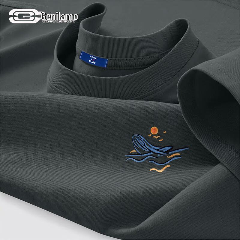 GENIOLAMODE Men's Loose Fit Cotton Graphic T-Shirt